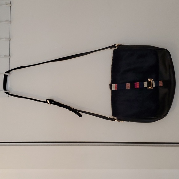 Lizzie Fortunato navy leather crossbody bag - Picture 2 of 11